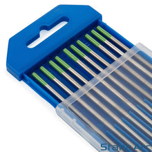 Load image into Gallery viewer, 10pc TIG WELDING TUNGSTEN ELECTRODES TIPS BLUE/GOLD/GREEN/GREY/RED/WHITE 1.6mm/2.4mm
