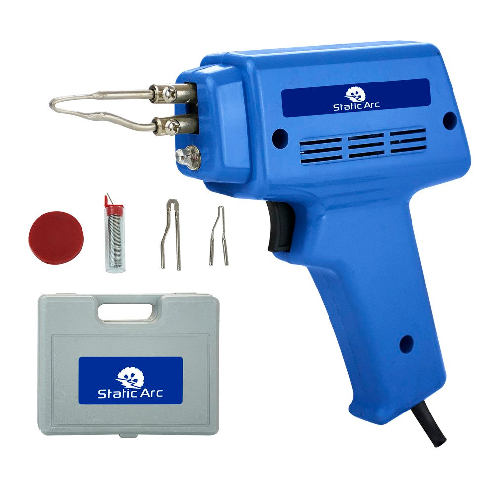 100W ELECTRIC SOLDERING GUN IRON KIT ELECTRONICS WELD SOLDER TIP WIRE