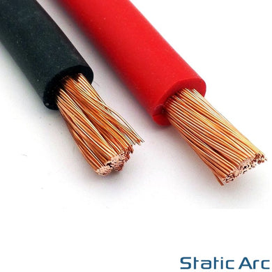 ELECTRICAL WELDING CABLE BLACK RED HIGH POWER BATTERY JUMP LEAD WIRE 16/25/35mm2